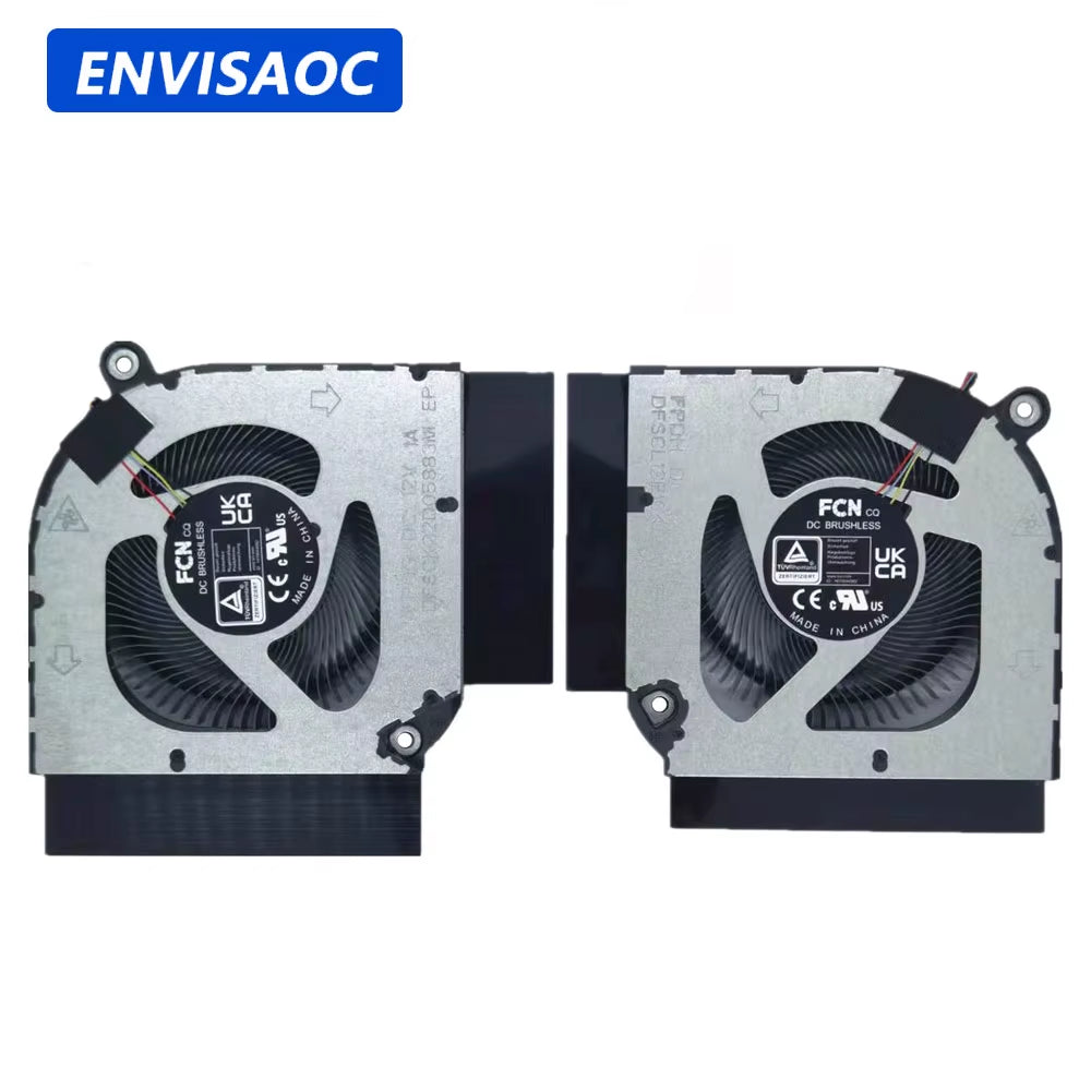12V / 5V for Nitro 5 AN515-45 AN515-46 AN515-55 AN515-56 AN515-57 AN515-58 Laptop CPU GPU Cooling Fan Heatsink Fan Cooler