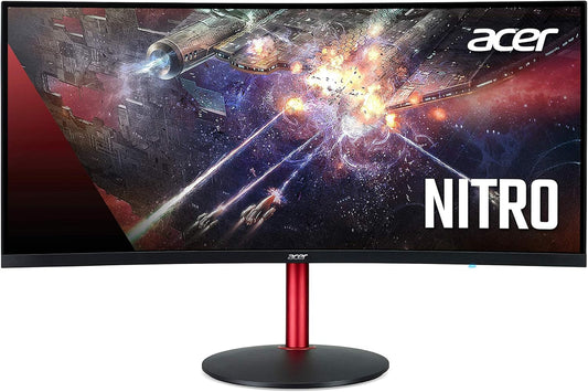 Nitro XZ342CK Pbmiiphx 34" 1500R Curved WQHD (3440 X 1440) VA Gaming Monitor with AMD Radeon Freesync, VESA Certified Displayhdr400, 95% Srgb, 144Hz, 1Ms VRB (Display Port & 2 X HDMI 2.0 Ports)